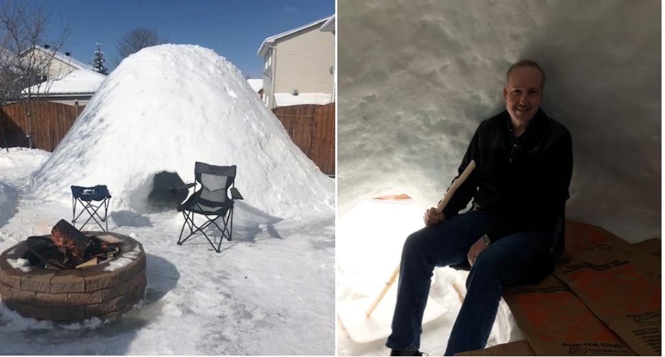Snow place like home in this Orléans man's backyard | CBC News