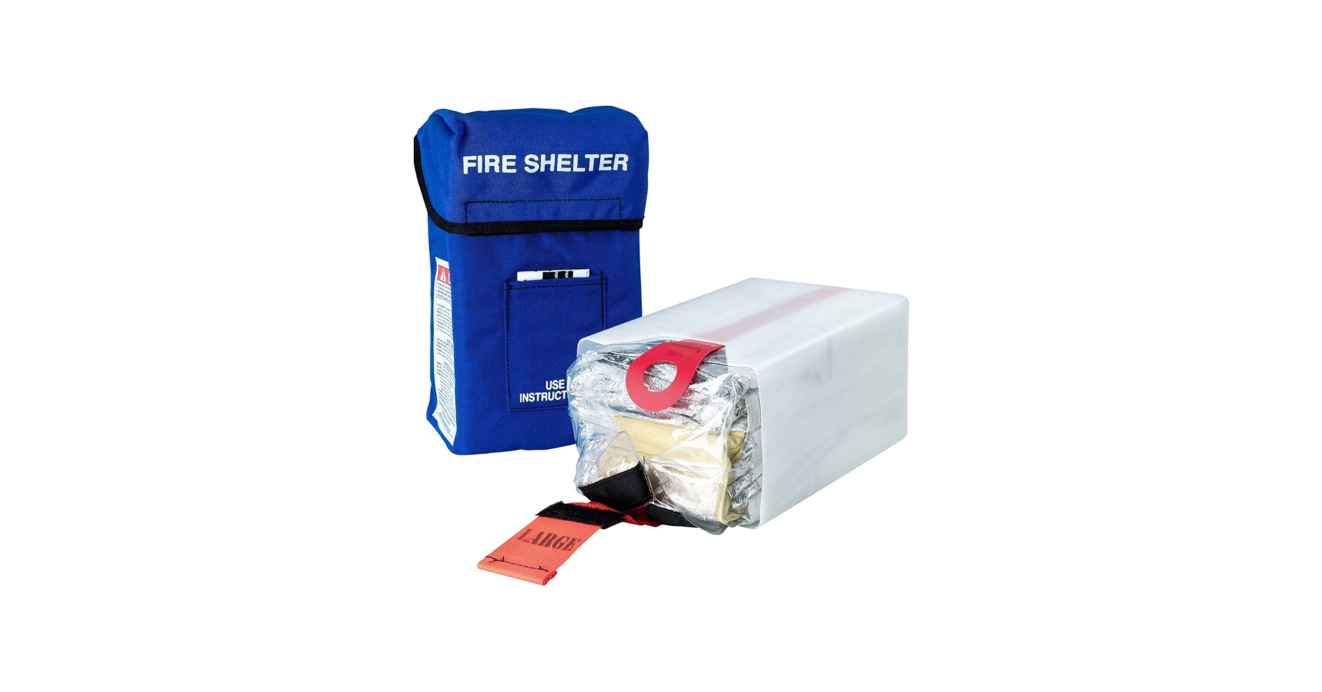 Amazon.com: New Generation Forest Fire Protection Shelters, Large | Protects from Flame & Heat | Quick, Easy Deploy | Traps Breathable Air | Includes Carrying Case | Folded 9 x 5.5 x