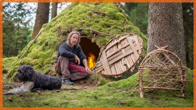 Build a Primitive Wikiup AND Rucksack in the Wild!