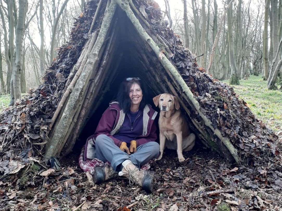 Building an A Frame debris shelter - Jack Raven Bushcraft