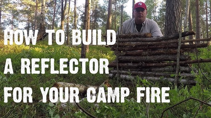 How to build a reflector for your camp fire - Video 13 - In the wild with Chris