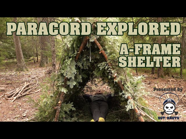 How to Build an A-Frame Shelter - YouTube